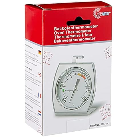 Sunartis T837H Ofenthermometer Edelstahl ca. 7 x 8 cm Cover