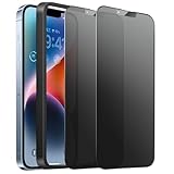 SHANG PIN JIA2 Pack Matte Privacy Screen Protector Compatible with iPhone13/13Pro/14 [6.1 Inch], Anti-Glare Anti-Spy Anti-Scratch Tempered Glass Film, Smooth and Responsive Touch Glass