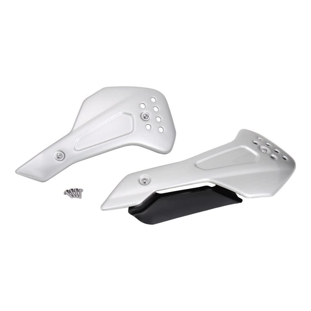 Carenado Protector de alerón Inferior del Motor para Motocicleta Trident 660 2021-2022 Deflector Aire Moto Carenado Deflector de Viento(Silver)