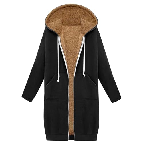 Amazon.com: Long Hoodies for Women Fleece Lined Full Zip Up