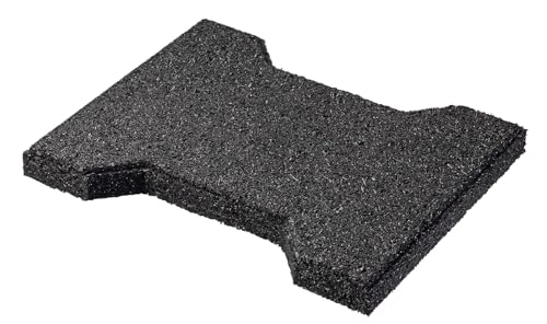 Playsafer Rubber Garden Pavers ¾” Thick Interlocking Safety Tiles for