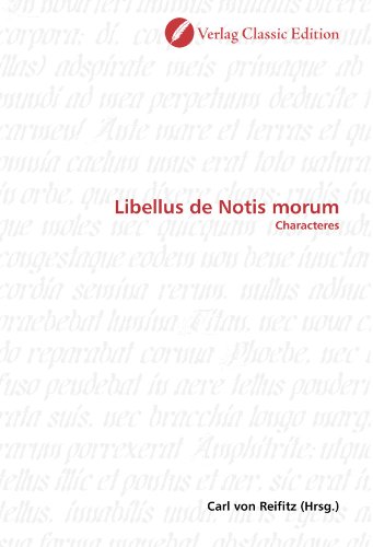 Libellus de Notis morum