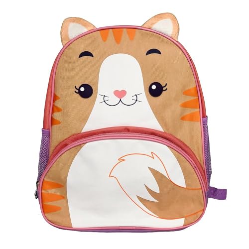 Mochila Infantil com Alças de Costas Acolchoada Gato