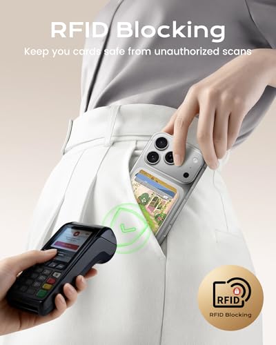 Image of Magnetic Mag-safe Wallet Cell Phone Card Holder for Phone Case with Mag-Safe, Stronger Magnetic RFID Leather Stick on Phone Wallet Compatible with iPhone 17 /16 /15 /14 /13 /12 Series,Sunflower Color