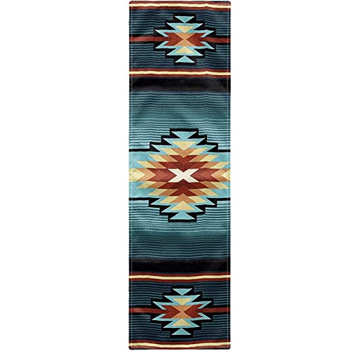 Fuibeng Home Decoration Tables Runners Southwestern Navajo Aztec Native American Kitchen Table Runners Durable Tablecloth Soft Non Slip Dining Table Scarf For Wedding Family Party #TOP8