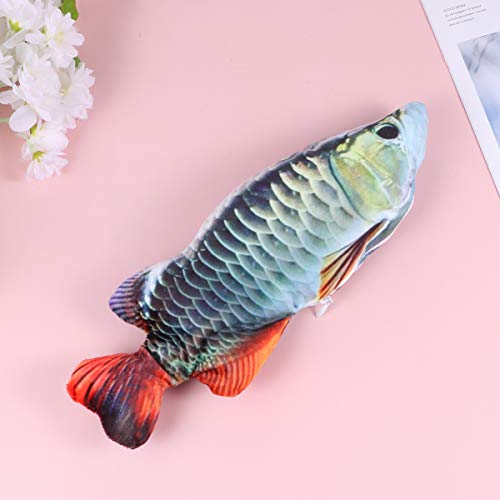 Gato De Pelúcia Brinquedos De Pelúcia Para Gatos Peixe Em Movimento Elétrico Peixe Interativo Brinqu