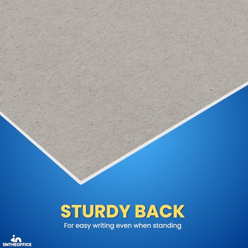 1InTheOffice Bloco de escrita Legal Rule largo 21 x 27 cm, bloco de notas com cola, tamanho carta, 5