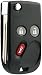 KeylessOption Keyless Entry Remote Fob Car Flip Ignition Key Replacement for Trailblazer Envoy