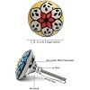 12 Pieces Ceramic Knobs Ceramic Cabinet Knobs Drawer Pull Pulls, Knobs for Cabinets and Drawers, Drawer Knobs for Home & Office, Cololful Kitchen Cabinet Knobs Hashcart
