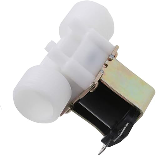 Miniatura 3 de 12" válvula electromagnética eléctrica de la entrada del agua de la CA 220V normalmente cerrada NC 0,02 a 0,8mpa - rosca recta plástica