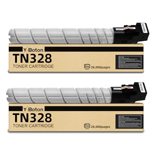 Image of 2-Pack TN328K TN328 TN-328 Black High Yield Toner Cartridge Replacement for Konica Minolta Bizhub C250i C300i C360i C7130i Printer.Total 57,000 Pages