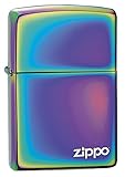 echtes Zippo Zippo Feuerzeug – mit Logo, Messing, Spectrum, 3,5x1x5,5 cm