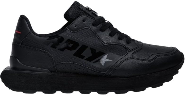 Replay Zapatillas Dean RPLY para Hombre, 003 Black, Talla 44 EU, 003 Black, 44 EU