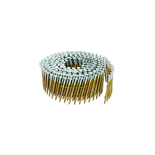 Image of Metabo HPT Siding Nails | 2-1 /4-Inch x 0.092-Inch | Collated Wire Coil | Full Round Head | Ring Shank | Hot-Dipped Galvanized | 3600 Count | 13367HPT