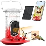 Smart Hummingbird Feeder Camera with AI Identification, 2.5K HD & Color Night...