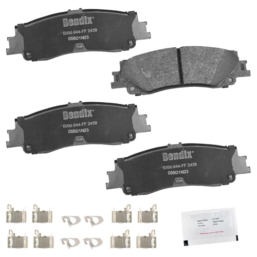 Image of Bendix Priority1 CFM2439 Semi-Metallic Rear Brake Pads for Lexus LX600 2024-2022, Toyota Sequoia 2024-2023, Tundra 2024-2022