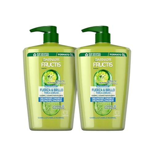 Garnier Fructis Shampoo Kraft und Glanz für normales Haar, 2 x 1 Liter Garnier Fructis Shampoo Kraft und Glanz für normales Haar, 2 x 1 Liter
