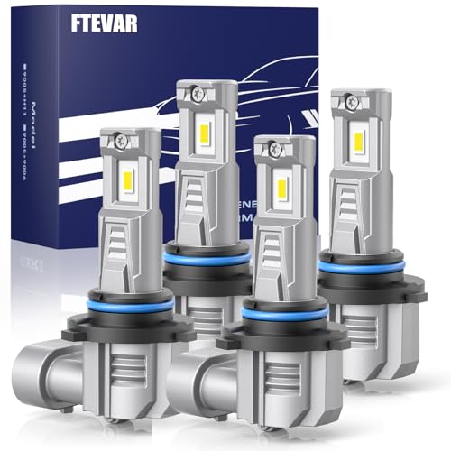 9005 9006 Fog Light Bulbs, 4-pack 6500K 30,000LM fanless