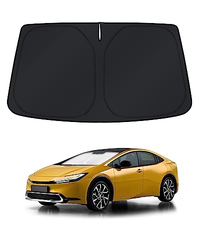 Image of KUST Windshield Sun Shade for Toyota Prius 2023-2025 2026 Window Accessories Sunshades Sun Visors Foldable Blocks UV Rays Keep Cars Cooler