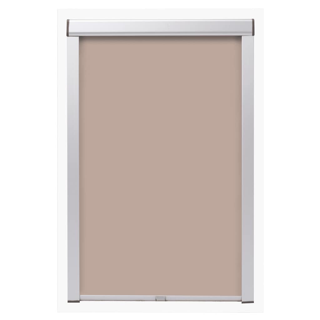 Store enrouleur occultant beige 50,2 x 78 cm, à fixation Klemmfix, sans perçage, revêtement en aluminium, mécanisme de traction, 100 % polyester, pour chambre à coucher, bureau, chambre