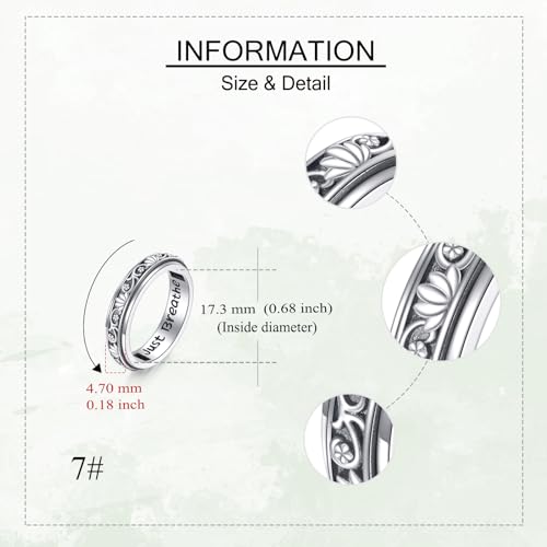 Bague lotus argent 925 zen pour méditation et sérénité - 3