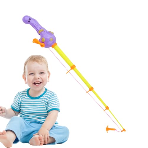 2 PACK Magnetic Fishing Rod, Fishing Rod Bath Toys, Magnetic Fishing Game, Extendable Fish Pole, Cute Animal Handle Design Toddler Fishing Pole, Water Fishing Pole For Bath, Kids Favors - Image 9