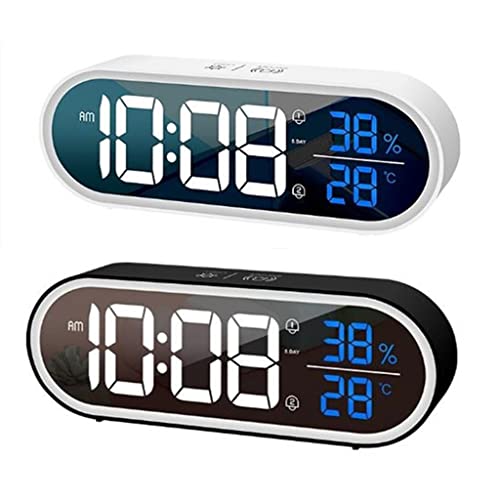 Reloj despertador electrónico de música con 2 repeticiones y control de voz 3