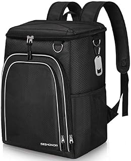 SEEHONOR Insulated Cooler Backpack Leakproof Soft Cooler Bag Lightweight Backpack Cooler for Lunch