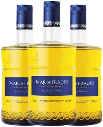 Licor de hierbas Mar de Frades Orujo de Galicia 70 cl (Caja de 3 ...