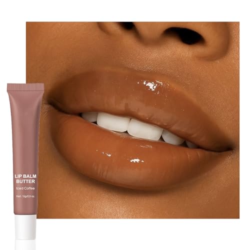 Image of FeiCuiYun Summer Lip Butter Lip Balm, Ultra-Hydrating Natural Vegan Lip Balm, Sheer-Tinted Shine & Hydration, Soothes & Softens Dry Lips Skincare, Balsamo labial hidratante #3 Iced Coffee