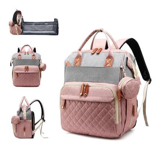 Lamroro Diaper Bag Backpack with Changing Station, Waterproof Large Capacity, Baby Bag for Mom & Dad, 18 Pockets+USB Port, Foldable Changing Pad, Travel Backpack for Newborn Essentials, Baby Gift