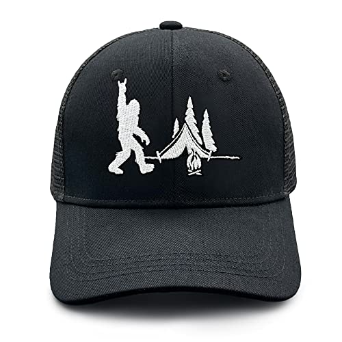 Bigfoot-Wild-Sasquatch-Mesh-Hats-Embroidered-Baseball-Cap-Big-Foot-Adjustable-Snapback-Cap-for-Men-Women