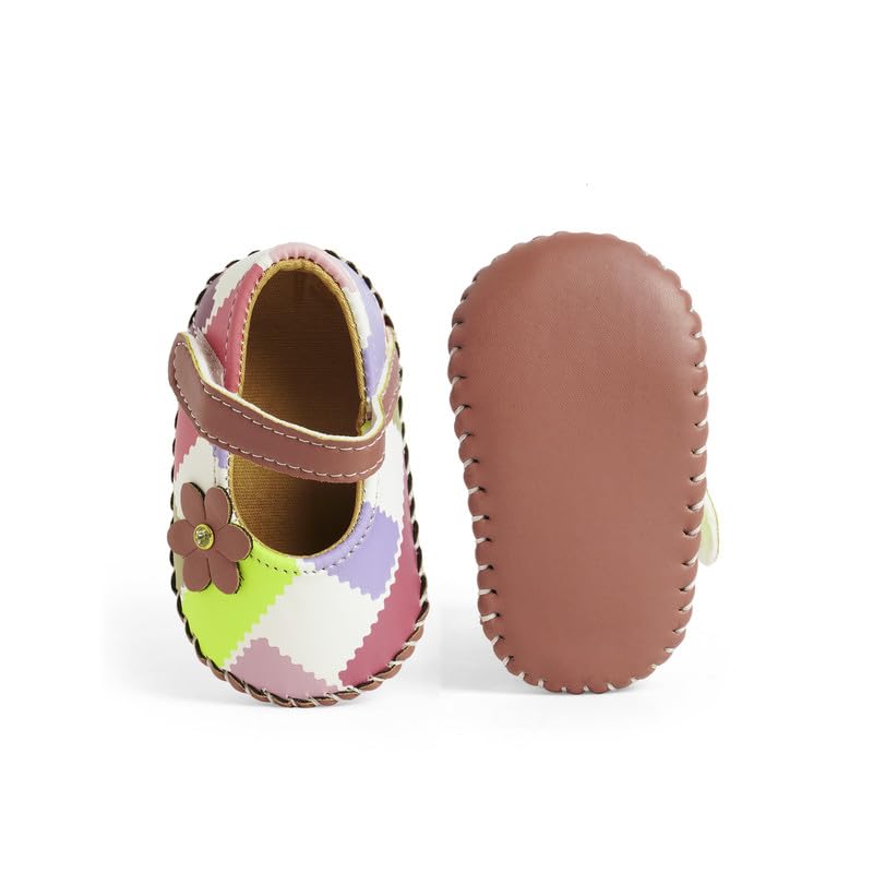 CHIU Belly Shoes With Check Print & Floral For Baby Girl's 5 41iVUZCfUrL