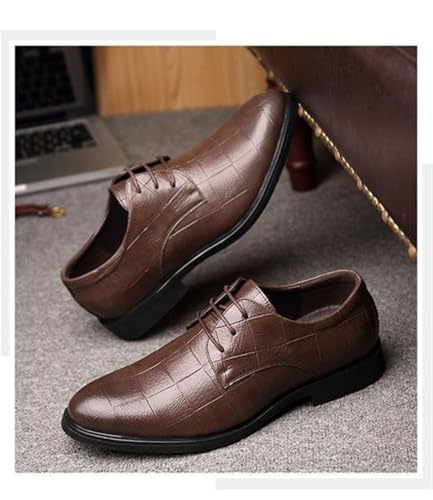 Formal Shoes Dress Oxford for Mens Vintage Lace Up Prom Round Toe Spanish Leather Casual Business Anti-Slip Dress3