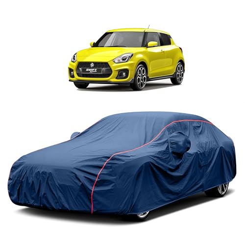 Image of Heavy-Duty Car Cover for Compatible with Maruti Swift (2005 to 2025 All Models) Deluxe Car Protection Cover ? Waterproof & UV-Resistant All-Season Exterior Protection