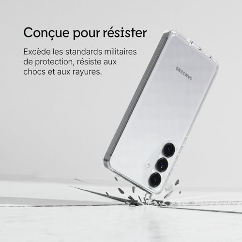 Coque Galaxy S25 RhinoShield transparente antichoc protection rigide