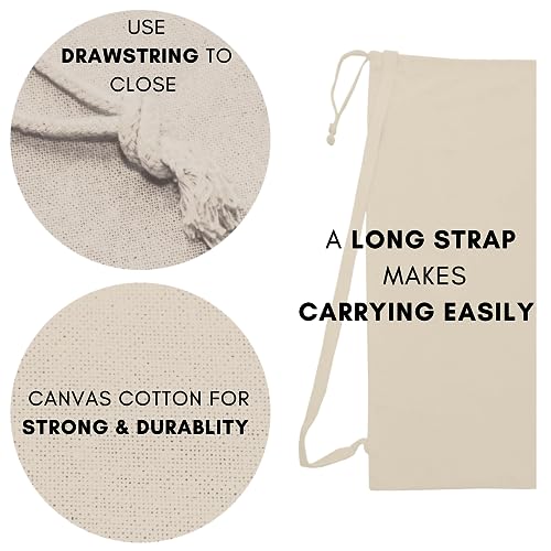 Lito Linen And Towel Laundry Bag | Drawstring Closure|Long Strap To Carry|Machine Washable|Travel Laundry For Dirty Clothes| Can Carry Up To Three Loads Of Clothes| 28X36 Inch Natural Cotton 2 Pack #TOP3