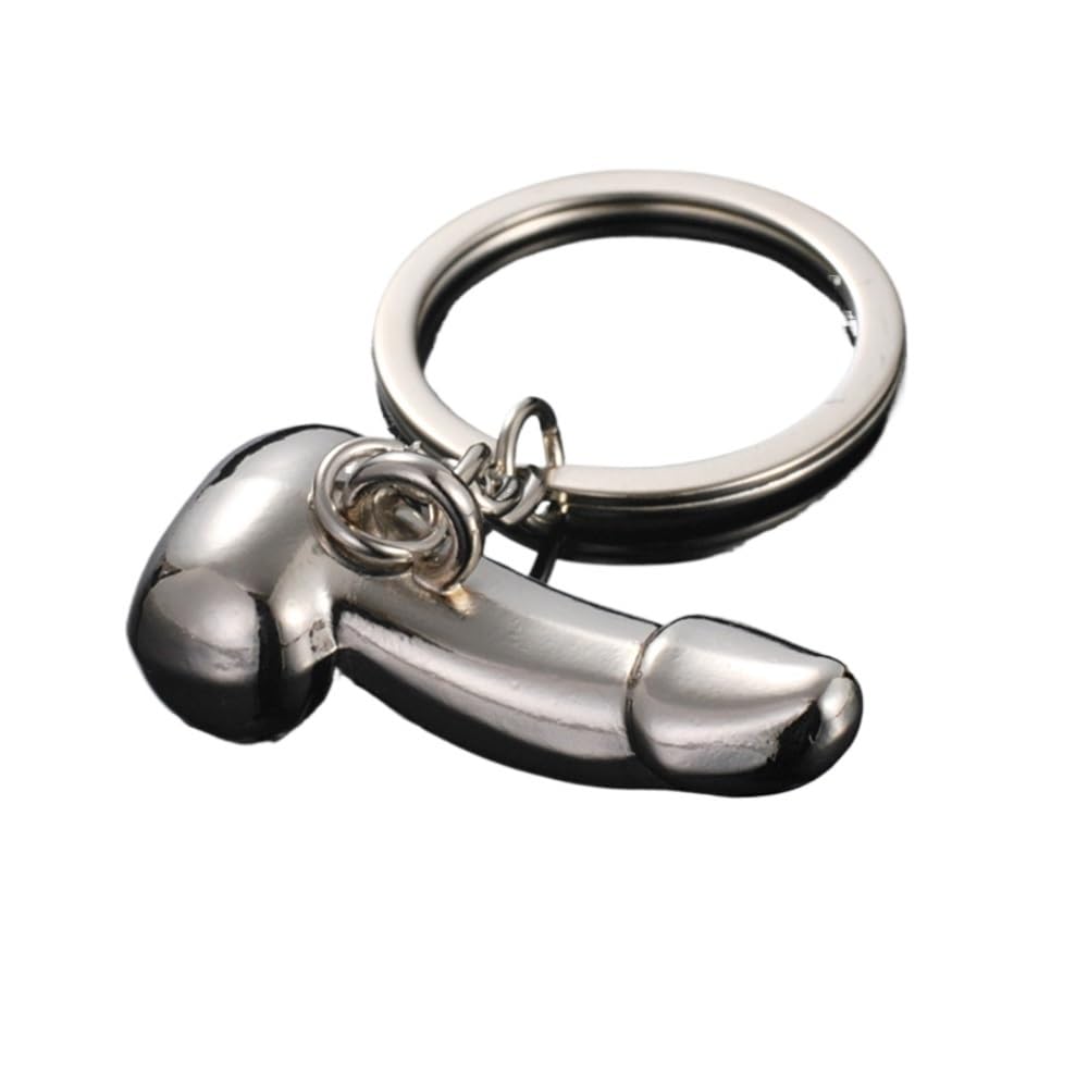 ESMENATZLS Dick keychain Male Genitalia Key Chain for Lovers Metal Sexy Dick Penis Keyring Individual Keychains Woman Gifts Man Cock Car
