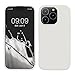 Produktbild kwmobile Hülle kompatibel mit iPhone 16 Pro Hülle - Silikon Handy Case - Handyhülle weiche Oberfläche - kabelloses Laden - Weiß