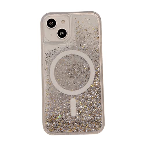 YAOZOCASE iPhone P[XA[MagSafeΉ] OWA[ LL  Ob^[ Lbh Th NA \tg TPU X}zP[X (Vo[AiPhone 13)