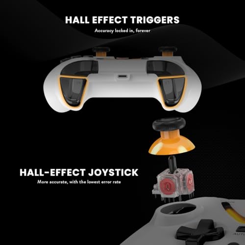 Image of Cosmic Byte Ares Tri-Mode Wireless, Bluetooth, Wired Controller for PC - 2.4GHz, Bluetooth, USB-C Wired, Hall Effect Joysticks, Hall Effect Triggers, Turbo, Auto Turbo, Dual Vibration with levels (White)