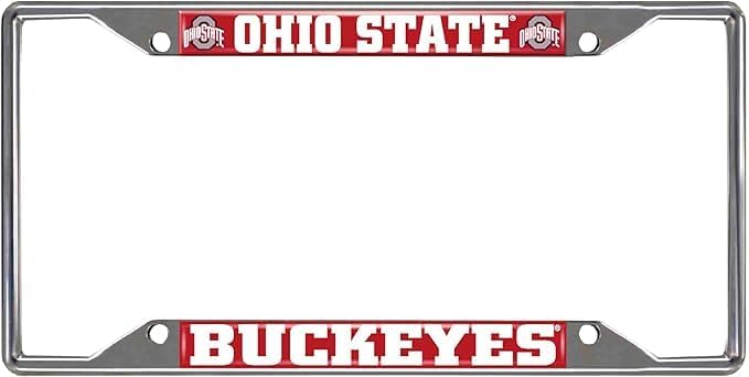 Metal License Plate Frame (Ohio State Buckeyes)