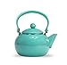 Reston Lloyd Enamel Teakettle Non-Whistling, 2 Quart, Turquoise