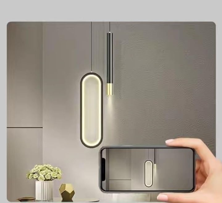 Image of Smartway Myra 18W LED Pendant Light with 3 Color Modes | Modern Hanging Ceiling Lamp for Bedroom, Living Room, Dining & Cafe | Ambient & Reading Light | 1 Year Warranty