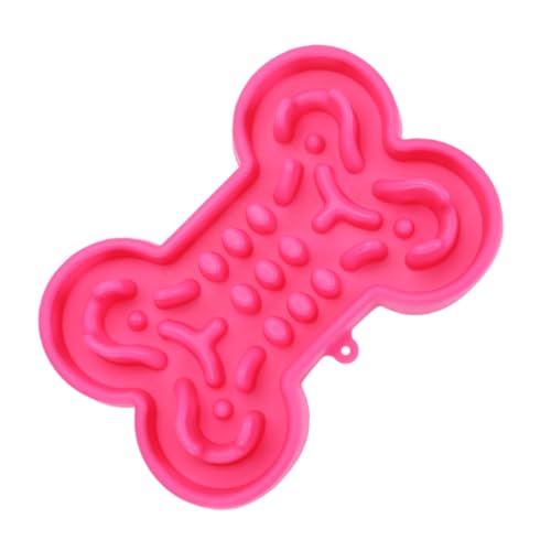 INOOMP ペット用品 おもちゃ 犬の皿 フィーダ 食事を遅くするためのペットボウル 犬のスナッフルマット 子犬のボウル 犬のパズル 子犬用品 犬用クレート キット ペット用給餌ボウル ピンク