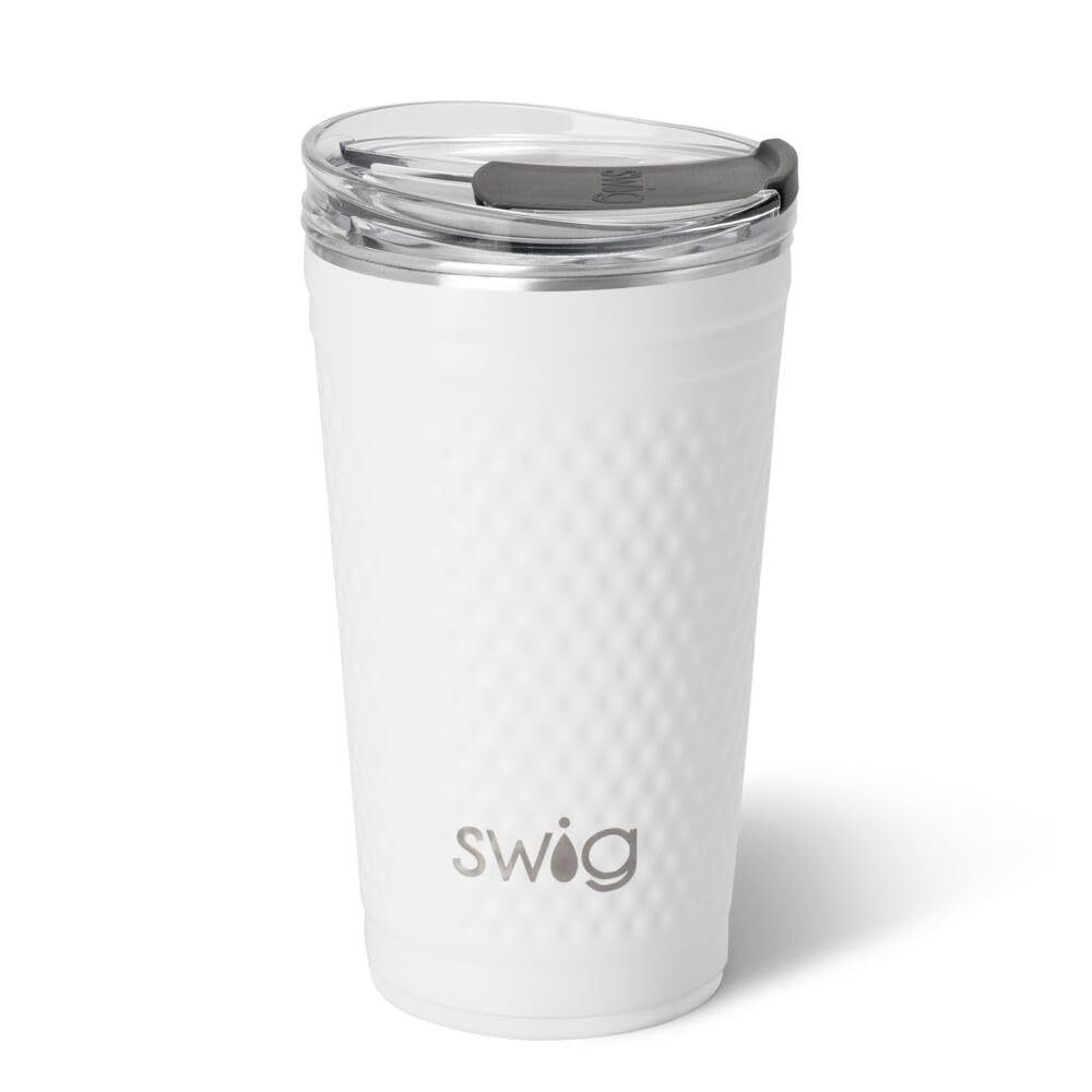 Swig Life 24oz Insulated Party Cup with EZ Slider Lid, Golf Ball — image 1