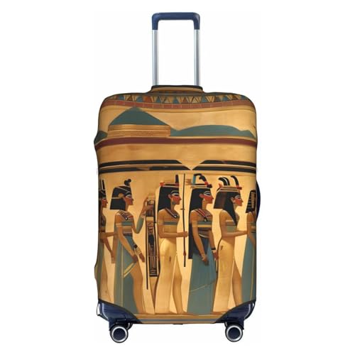 Women In Ancient Egypt Print Luggage Cover For Suitcases, Travel Case Protector, Simple & Convenient Installation