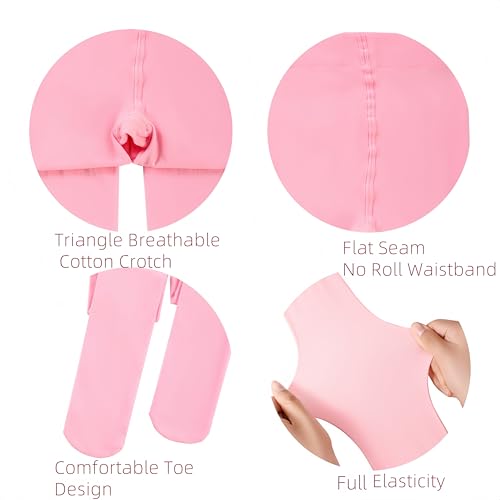 leg elegant 2 Pairs Ballet Tights for School Girls Toddler Kids Footed Dance Tights4