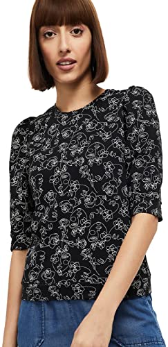 Image of Max Women's Printed Round Neck Sweatshirt with 3 /4 Sleeves