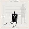 Char-Broil Oklahoma Joes Bronco Barrel Drum Smoker with Porcelain Coated Steel, Air Intake Channel, and 630 Square Inches Cooking Surface, Black #1